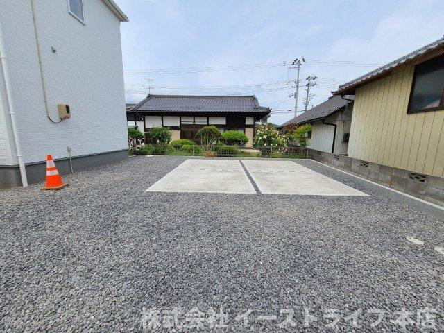 【新築戸建】　いわき市平北目町第1　全3棟　長期優良住宅の駐車場|3号棟写真　カースペースです。