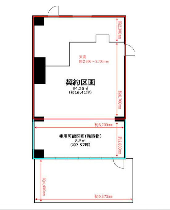 葛飾区西新小岩１丁目の店舗事務所の間取り