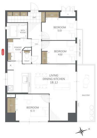 【間取り】グレイス佐賀駅前 