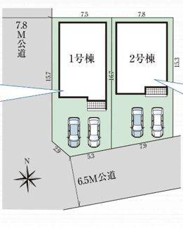  | 【名古屋市中川区中須町字藤六1-7新築戸建1号棟】✨️仲介手数料無料✨️荒子小学校・一柳中学校
