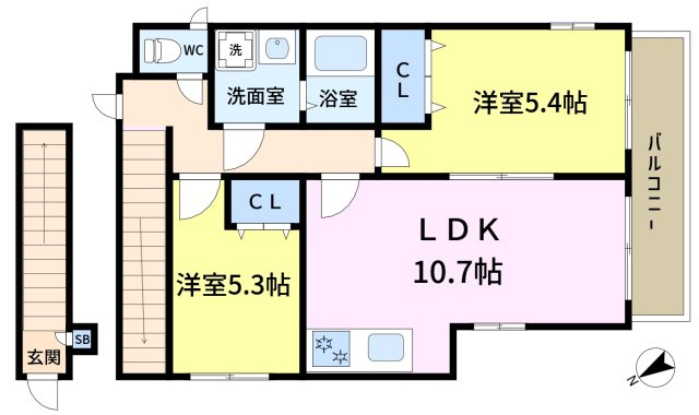 アムールSEIWAの間取り