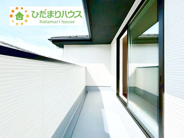 【バルコニー】 | 我孫子市つくし野8期　新築戸建 | 広々としたバルコニー。お洗濯物もぜーんぶ干せちゃいます！！