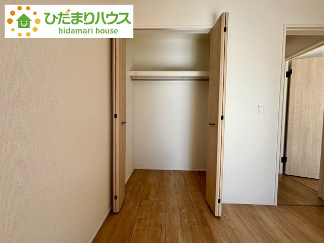 野田七光台24-1期　新築戸建　1号棟の収納|全室にクローゼットが付いていて、お部屋の住空間もスッキリ広々つかえそうです(^^)/							

