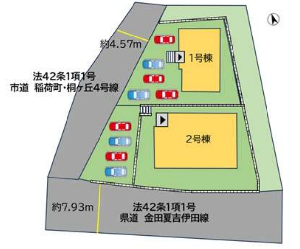 田川市大字伊田10期の区画図