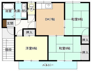 【間取り】 | ルミエール石堂