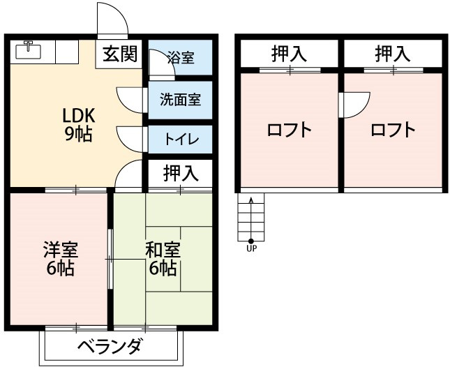 【間取り】 | コーポラスノベルティＤ棟
