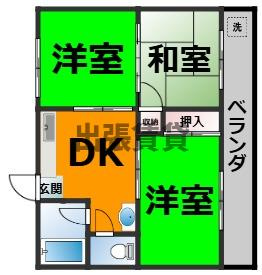 仲介手数料0円！！ジョウホクビルの間取り