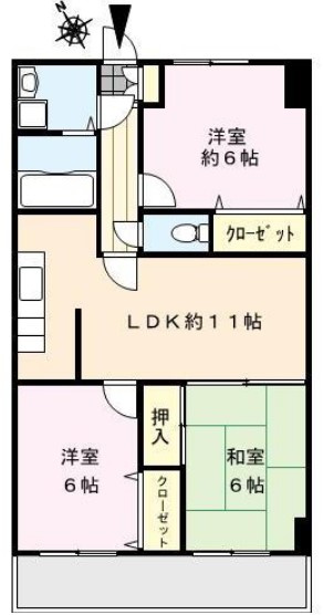 レジデンス高屋敷の間取り