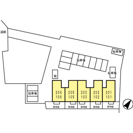 ヴェルディ藤﨑の区画図