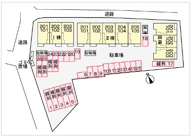マーベラス　サライAの区画図