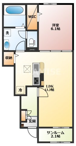マーベラス　サライAの間取り