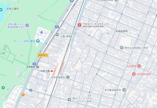 堺市西区浜寺昭和町　新築一戸建ての地図