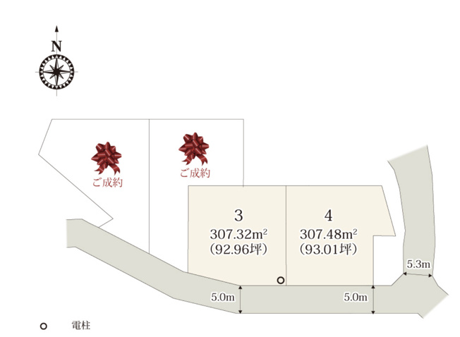 【区画図】 | 本庄市西五十子第１期　ワイウッドコート　新築戸建　全４区画　4号棟