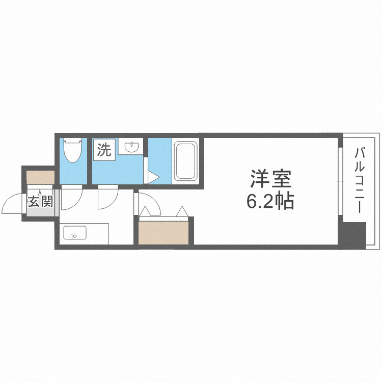 エスリードレジデンス大阪難波の間取り