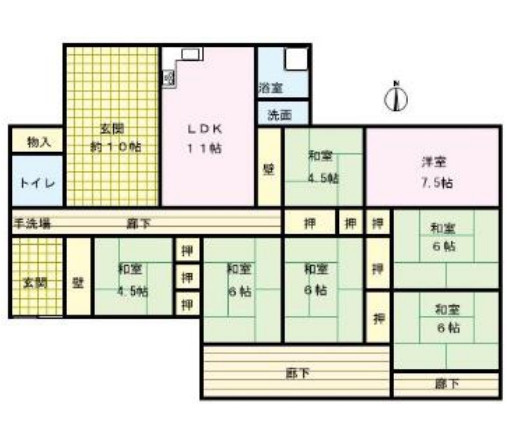 江崎貸家の間取り