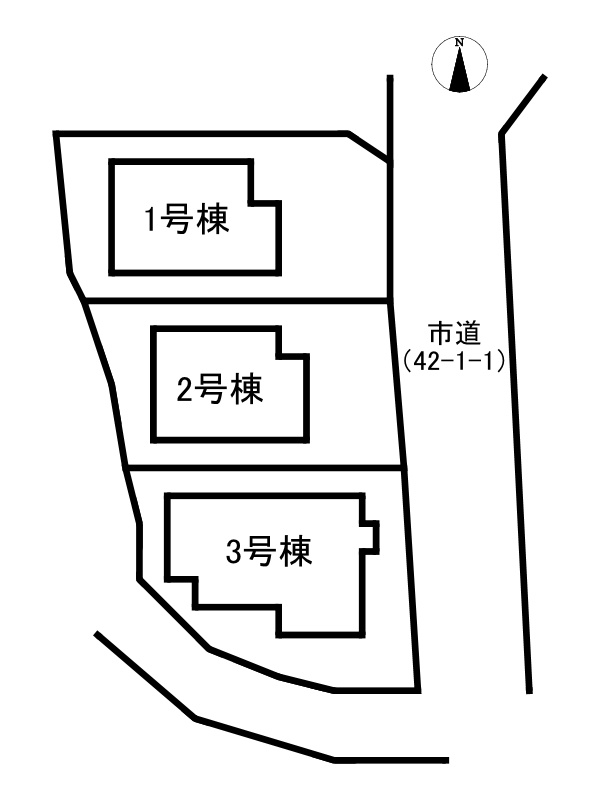 姫路市上大野4期/新築戸建の区画図