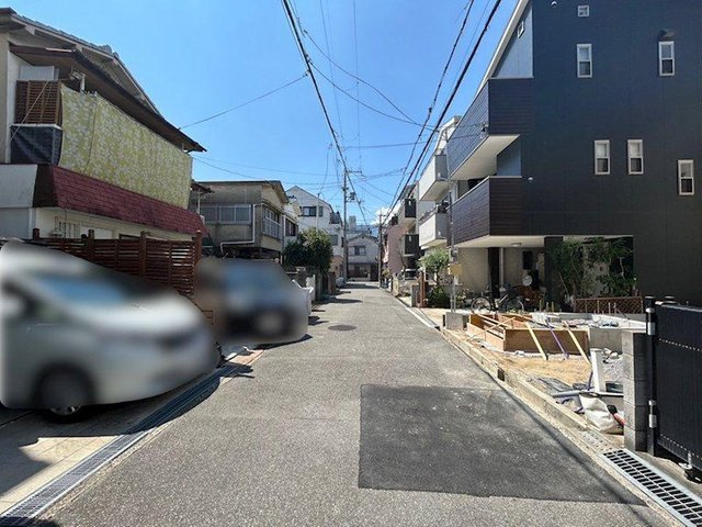 豊中市曽根南町3丁目　新築戸建の前面道路含む現地写真|前面道路含む現地写真です