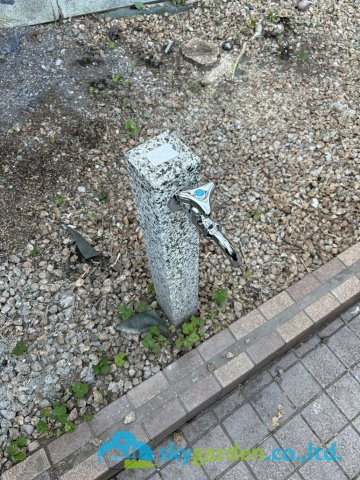 藤沢市大鋸3丁目　中古戸建の庭|外水栓