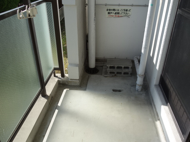 リバーサイド北別府のバルコニー