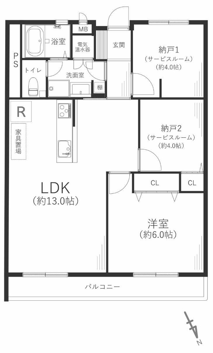 宝塚パインクレストの間取り