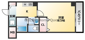 【間取り】 | M’プラザ布施弐番館