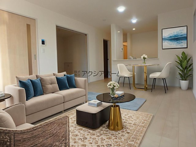 狭山市東三ツ木・全3棟　新築一戸建　2号棟　～陽当たり良好～の外観パース|外観パース