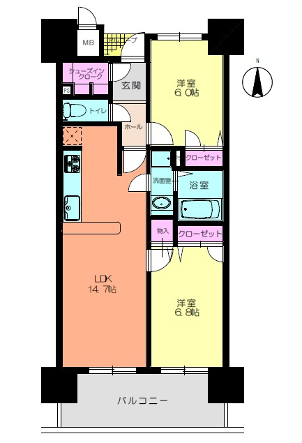 ロイヤルガーデン徳島駅西の間取り