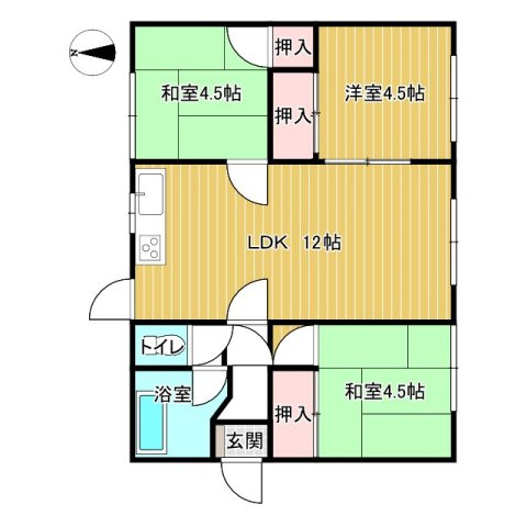 【間取り】 | 渡部友清氏貸家