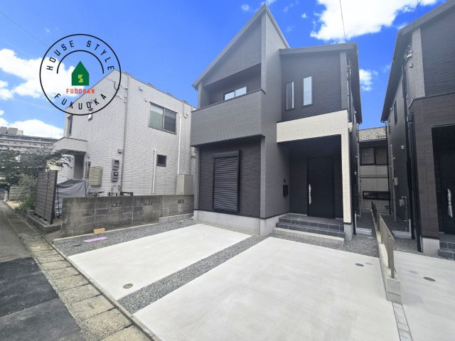 福岡市東区雁の巣1丁目第4-2棟（1号棟）の外観|デザイン性のある外観です。