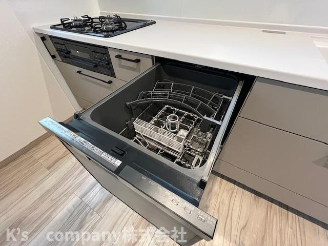 ◎茅ヶ崎市甘沼　新築戸建　4号棟のキッチン|時間短縮に便利な食洗機付き◇◇