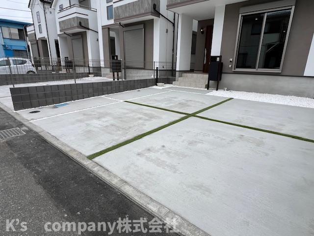 ◎茅ヶ崎市甘沼　新築戸建　4号棟の駐車場|並列駐車2台可能◇◇