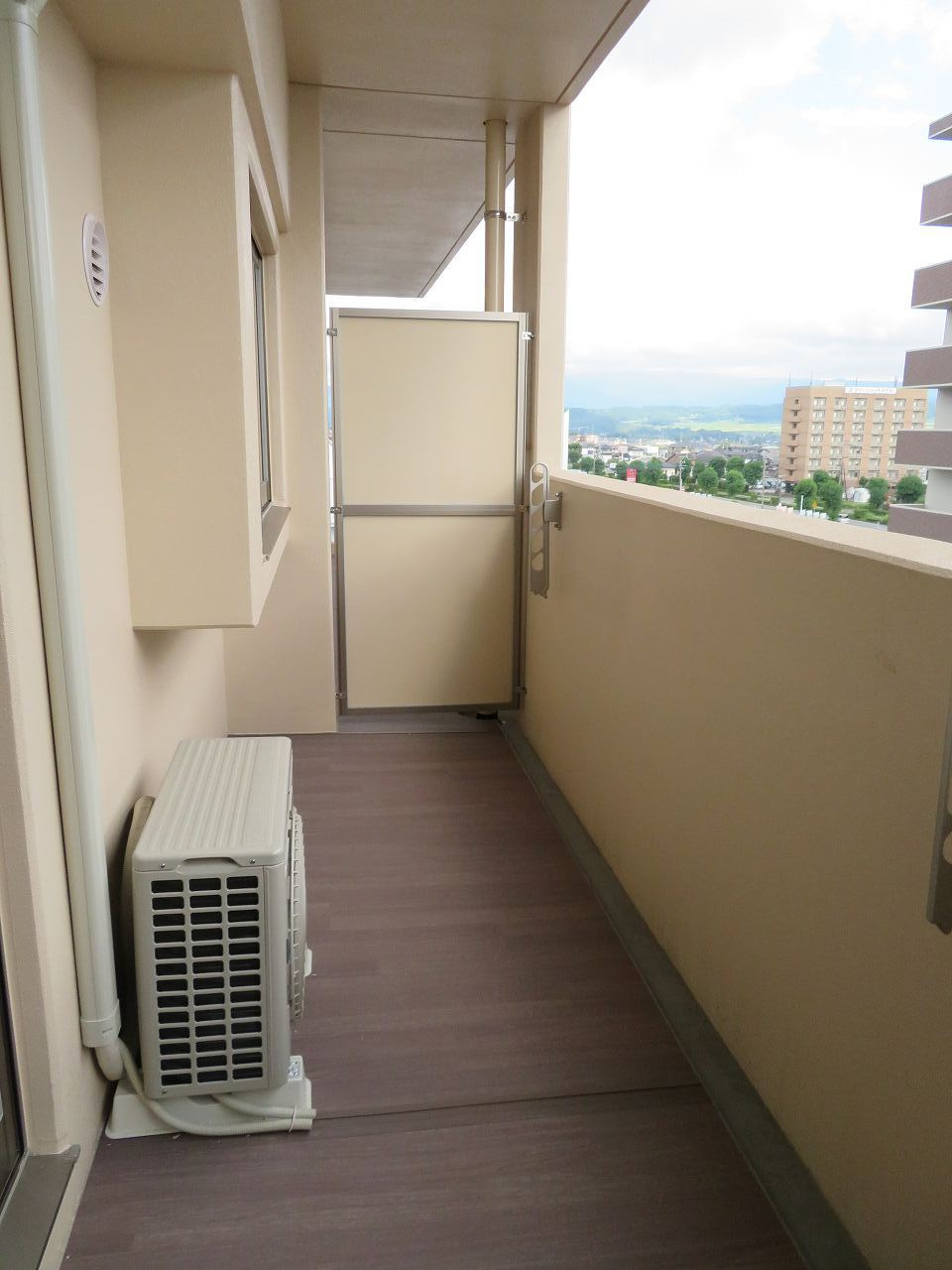 菊池郡菊陽町大字津久礼の賃貸マンションのバルコニー