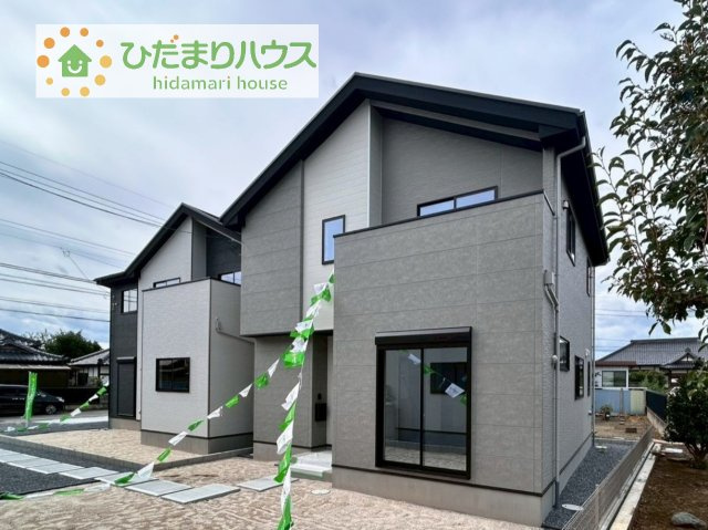 【外観】 | つくば市玉取1期　新築戸建　2号棟 | スタイリッシュな外観です(^^)/