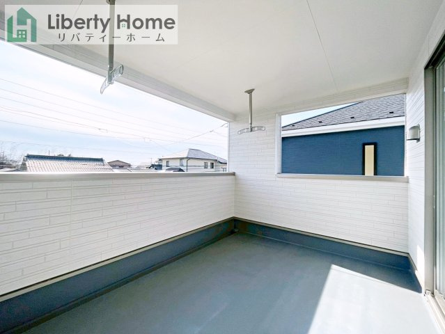 ひたちなか市磯崎町第3　新築戸建　2号棟のバルコニー