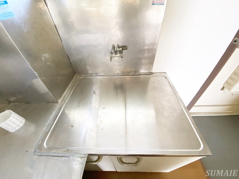 村上マンションのキッチン|二口ガスコンロ設置可能です☆