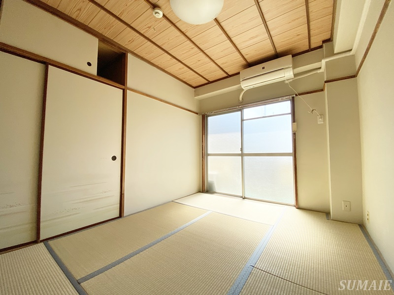 村上マンションの和室|6帖の和室です☆