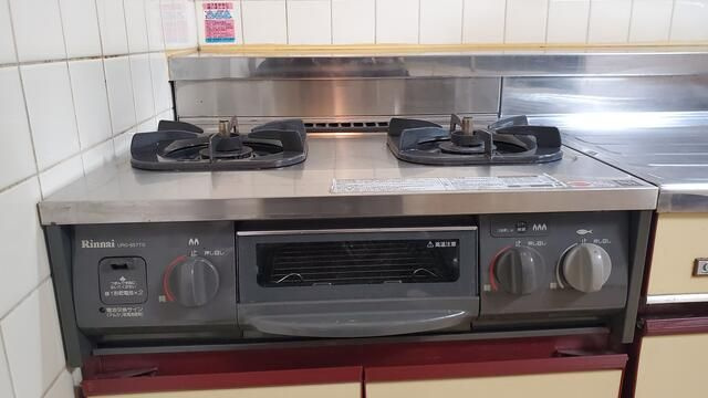 トーカン上野北キャステールのキッチン|ガスレンジ