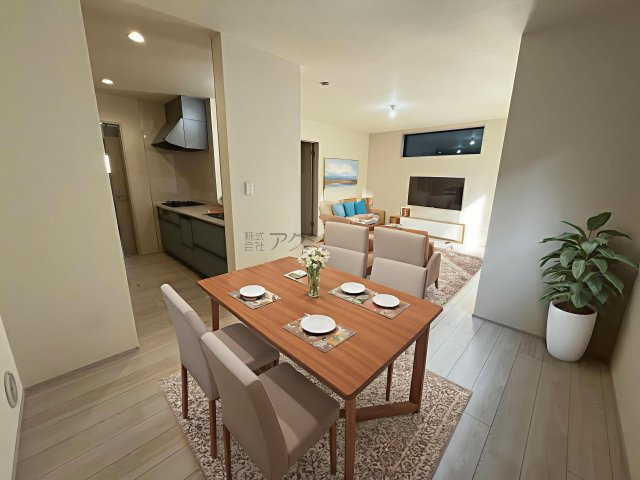 狭山市東三ツ木・全3棟　新築一戸建　3号棟　～WIC付き～の居間・リビング|（家具はCG画像での表示になります）