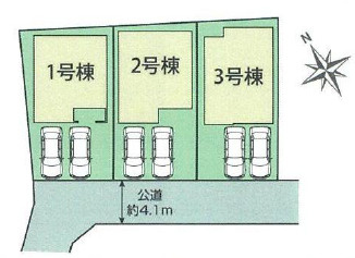 【区画図】 | 加古川市尾上町口里（全3）2号棟 | 2号棟