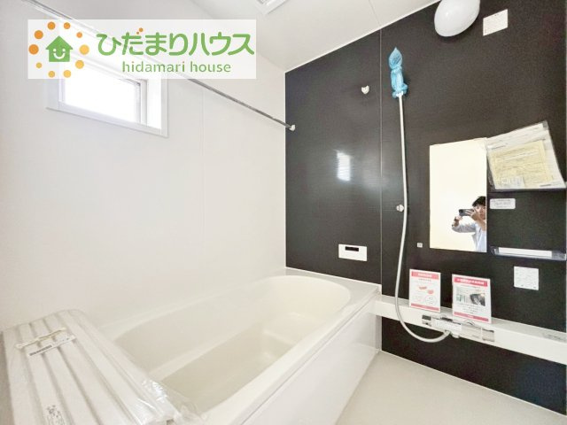 【浴室】 | 牛久市牛久町7期　新築戸建　1号棟 | 今日も１日お疲れでした。広いお風呂で疲れを癒してください、、、♡