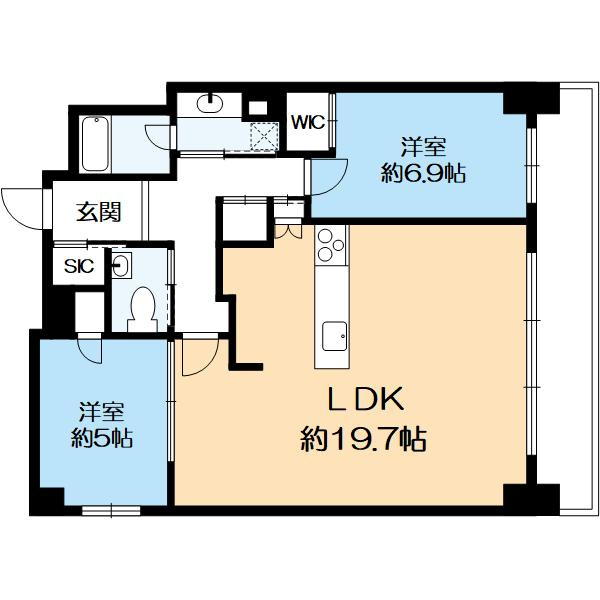 ベイシティタワーズ神戸ＷＥＳＴの間取り