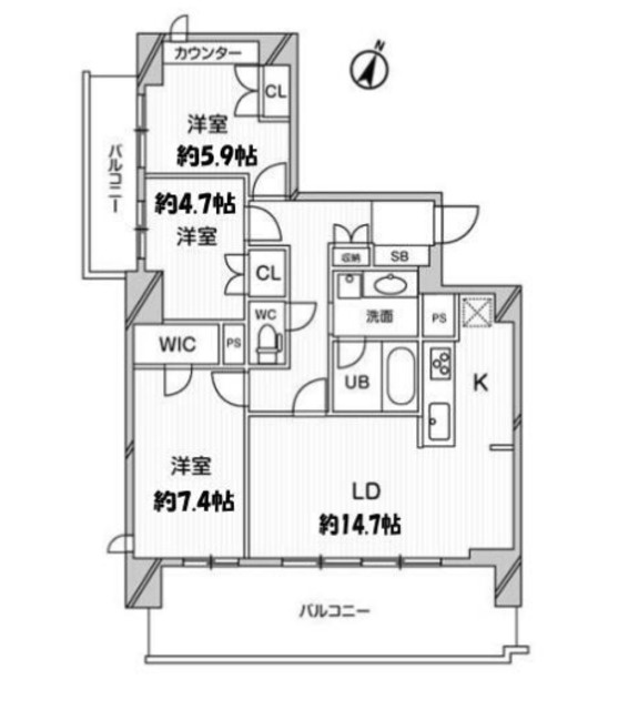 ドゥーエ大宮の間取り|間取図！