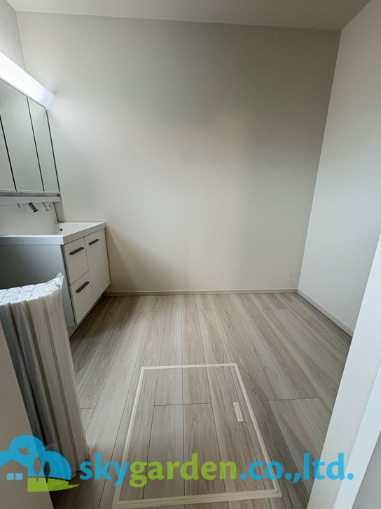 茅ヶ崎市円蔵3期　新築戸建　全2棟2号棟の脱衣所