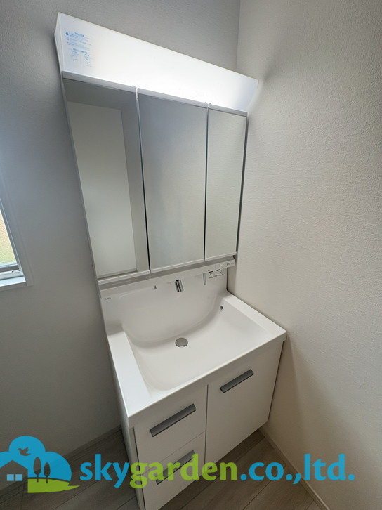 茅ヶ崎市円蔵3期　新築戸建　全2棟2号棟の独立洗面台