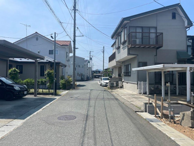 【前面道路含む現地写真】 | 山形市城西町三丁目【新築建売】 | 前面道路になります。
