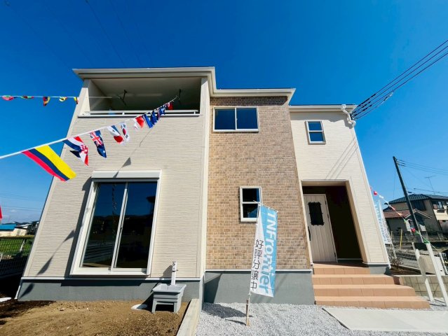 【Livele Garden】　下都賀郡野木町潤島　第２　全2邸の外観|〇２号棟　外観〇
広々LDK18帖！
全居室南向きの間取りです♪
2026年3月撮影