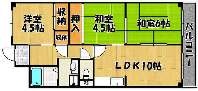 モアレ大久保の間取り
