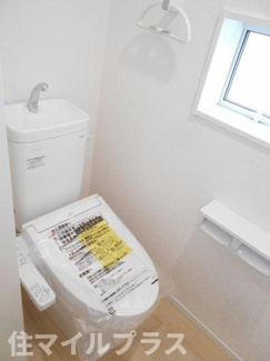 【トイレ】 | 二本松市竹田2丁目新築一戸建て5棟 | シンプルで使いやすいトイレです