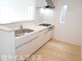 【キッチン】 | 二本松市竹田2丁目新築一戸建て5棟 | コンパクトなキッチンで掃除もラクラク