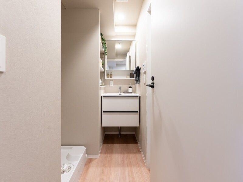 デュオフラッツ浅草蔵前の独立洗面台